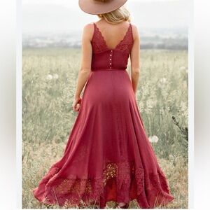 Joyfolie Katya Maxi Dress Red Clay - L